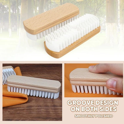 2PCS 2-in-1 Rubber Shoe Brush Cleaner, Dual Pack with Enhanced Dust-Absorbing Texture, Safe for Nubuck, Flocked and Matte Leather