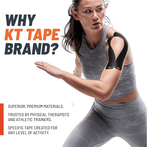 KT Tape, Original Cotton, Elastic Kinesiology Athletic Tape, 20 Count, 10” Precut Strips, Lime - color: Lime