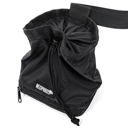 Drawstring Chalk Bag | Highend Rock Climbing Chalk Bag for Bouldering, Weightlifting, Gymnastics | Chalk Pouch with Waist Belt and Zippered Bottom Pocket To Securely Hold iPhone and Valuables