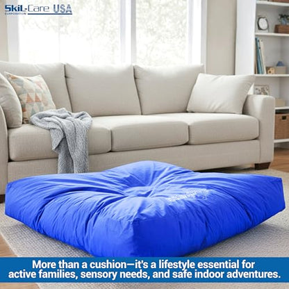 Skil-Care Crash Pads for Kids Sensory, High-Density Foam Crash Mat, Nylon | Water-Resistant Cover Crash Pads with Mesh Vents from 3x4ft to 8x8ft for Daily Use in Sensory Rooms, Schools, Clinics, Home - size: 6x6 Feet