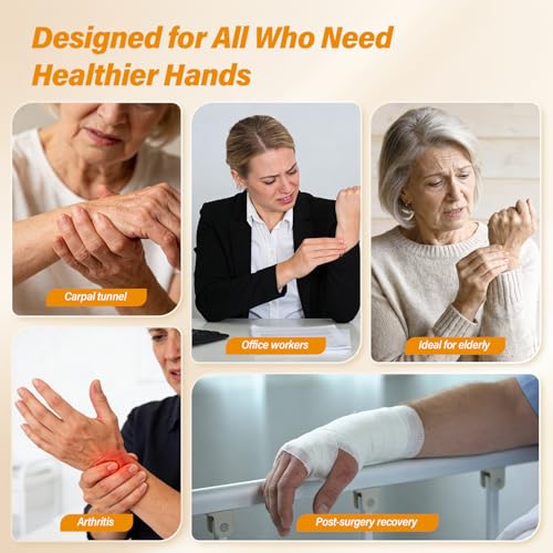 Fanwer Hand Exercise Squeeze Balls for Hand Therapy, Grip Strength Trainer | Hand Massage Stress Balls, Hand Strengthener for Adults, Seniors & Disabled, Rehab, Arthritis, Carpal Tunnel