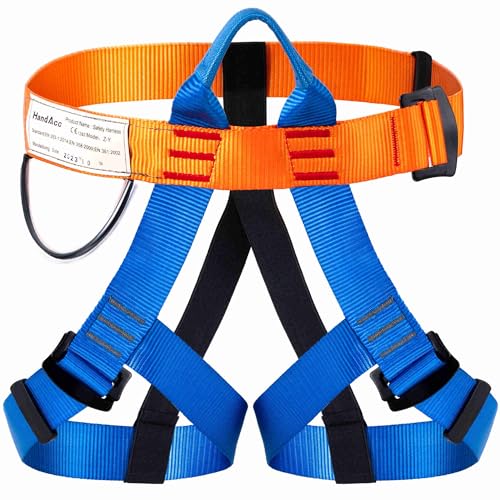 Safety Belt for Tree Climbing, Rock Climbing, Zipline - Half Body Guide Belt for Women, Men & Novices