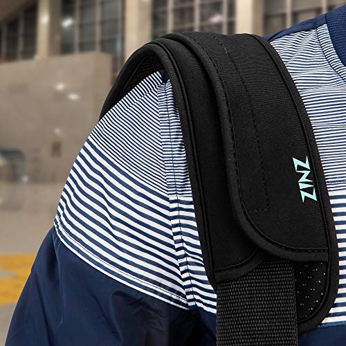 Ultra Thick & Breathable Universal Shoulder Pad Cushion for Bag - Long & Comfort - color: Black
