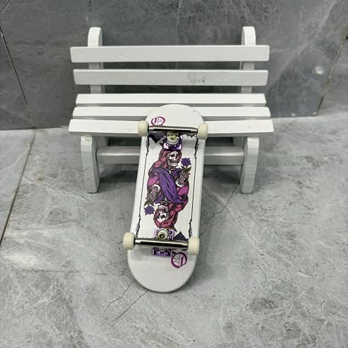 LEEFAI 34mm Pro Fingerboard Complete 34x96mm,Maples Wood Deck,UV Printing Graphic-Pro Trucks Regular kingpins & 5 Urethane Bearing Wheels-Op3ra V3-Hearts of King