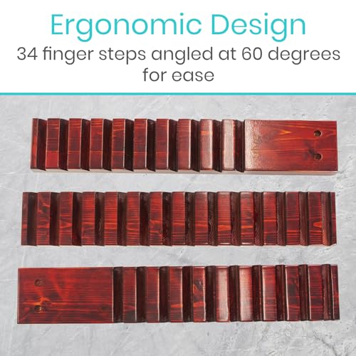 Vive Wooden Finger Ladder for Physical Therapy - Easy Shoulder Rehab | Equipment for Pain Relief - Occupational Rehabilitation Exercise for Frozen Shoulder, Chronic Pain, Rotator Cuff Injury