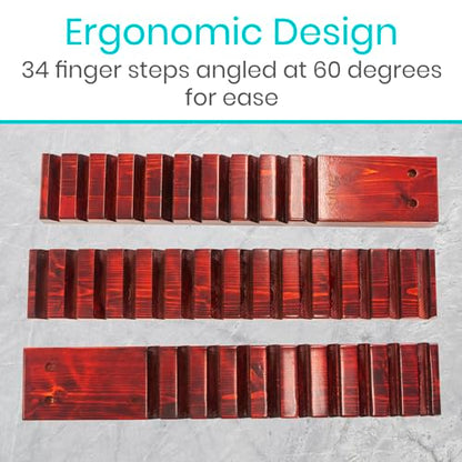 Vive Wooden Finger Ladder for Physical Therapy - Easy Shoulder Rehab | Equipment for Pain Relief - Occupational Rehabilitation Exercise for Frozen Shoulder, Chronic Pain, Rotator Cuff Injury