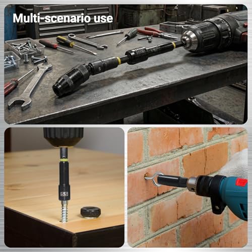 55-Piece Magnetic Impact Nut Driver Set, SAE/Metric Nut Driver Set, Socket Adapters, Wing Nut Driver, Universal Sockets, Quick Release Extension, Pivoting Nutsetter, 1/4'' Quick Change, Power Bits