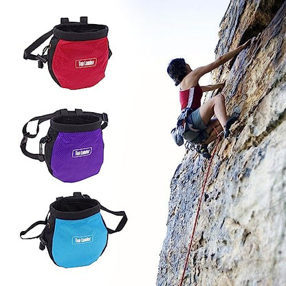 Camper Accessories, Powder Bag Pockets Rock Climbing Chalk Bag Waterproof Powder Pocket