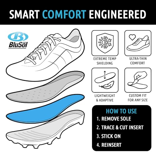 Blusol Shoe Adhesive Inserts - Advanced Temperature Control with NASA Tech for Comfort in Active Men and Women