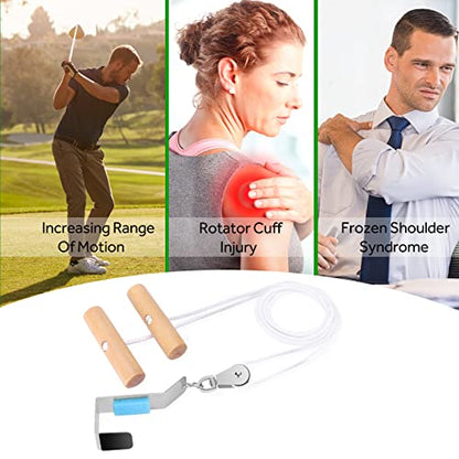 YPCBYNBS Shoulder Pulley,Over the Door Rehab Exerciser for Physical Therapy & Rotator Cuff Recovery