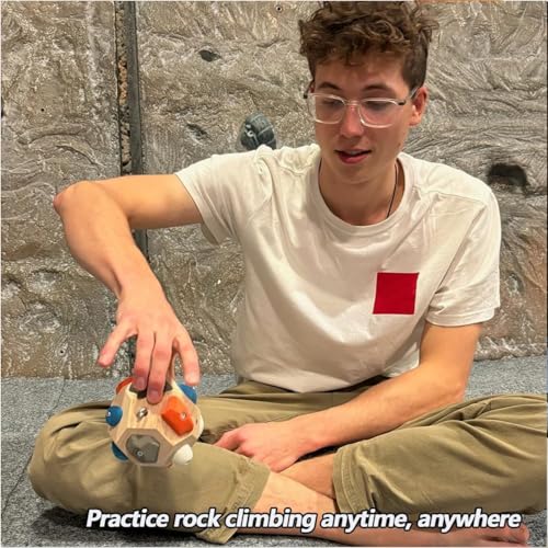 Handcrafted Boulder Block,Boulder Balls 3D Climbing Ball Rock Build Strength and Precision,Basic Climbing Ball,Gift for Mountain Climbing Present