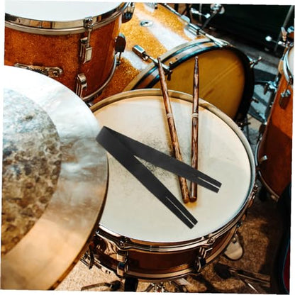 ERINGOGO Black Cowhide Cymbal Strap Sound Hole Belt for Cymbals Instrument Accessory for Drummers Sturdy and Convenient Replacement