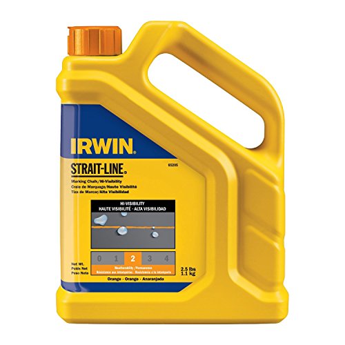 Irwin Tools IRWIN STRAIT-LINE 4935522 Permanent Staining Marking Chalk, Crimson Red, 2 pounds