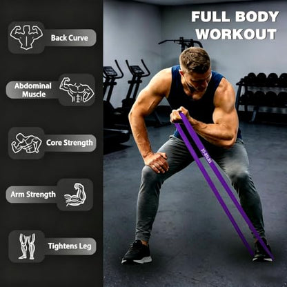 Resistance Bands, 5-Level Pull Up Assistance Bands for Working Out, Elastic Band for Exercise, Muscle Training, Full Body Training - color: 5PCS Yellow, red, black, purple, green