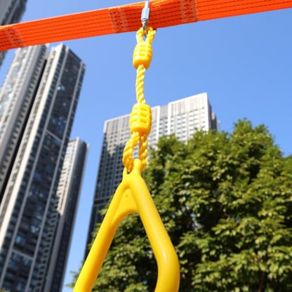 Climbing Gymnastic Rings for Kids - Strong Obstacle Course Ninja Ring Monkey Bars for Outdoor Backyard Play Sets, Swing Set - color: Ninja Rings