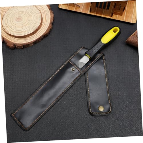 UEETEK 6-inch Hardened Steel File Flat Metal File Sharpening Tools with Comfortable Hand Grip Handles