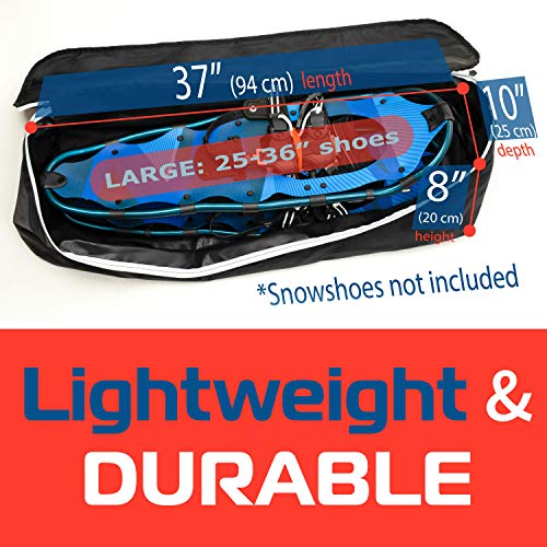 Athletico Snowshoe Bag - Snow Shoe Backpack For Carrying, Packing, and Storing Snowshoes - size: Large