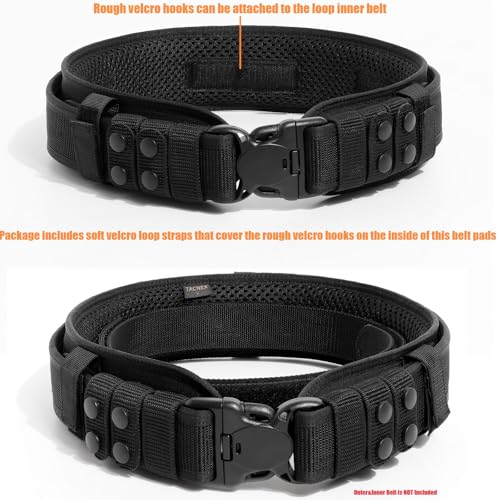 TACNEX Belt Pad w/ Loop Liner Waist Back Support for Heavy Duty/Tactical/Battle/Tool/Work Belt Comfortable Foam Cushion - size: XXXL: 45.3"