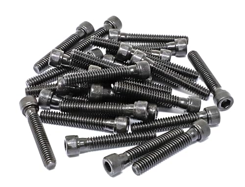 iexcell 25 Pcs 1/4-20 x 1-1/2" Partially Threaded Alloy Steel 12.9 Grade Hex Socket Head Cap Screws Bolts Kit, Black Oxide Finish - size: 1/4-20 x 1-1/2" ( Partially Threaded )
