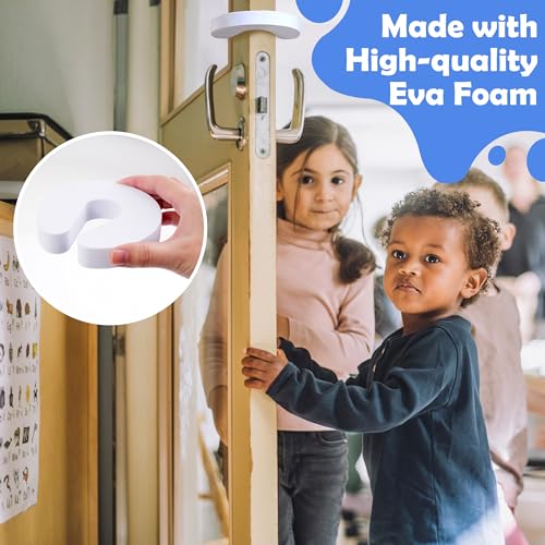 10 Pack Door Pinch Guards for Kids, Door Slam Stopper, Thick Door Finger Pinch Guard That Prevents Doors from Slamming and Baby from Getting Trapped