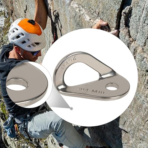 Climbing Anchor Rock Climbing Bolt Hanger Stainless Steel Lightweight Anchor Hanger Easy Installation Suitable for Gym Workout - size: M10