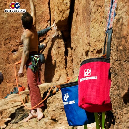 Chalk Bag for Climbing, Durable, Lightweight, Adjustable Belt | Practice & Match Use
