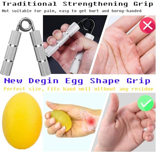 Hand Exercise Balls, Finger Therapy Squeeze Balls for Wrist Pain Relief, Carpal Tunnel, Therapy, Stress Relief, Set of 4