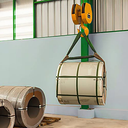 ATERET Twisted Eye Polyester Lift Sling I 3" x 16 feet I Heavy Duty Lifting Web Sling I (3" x 16') - size: 3" x 16'