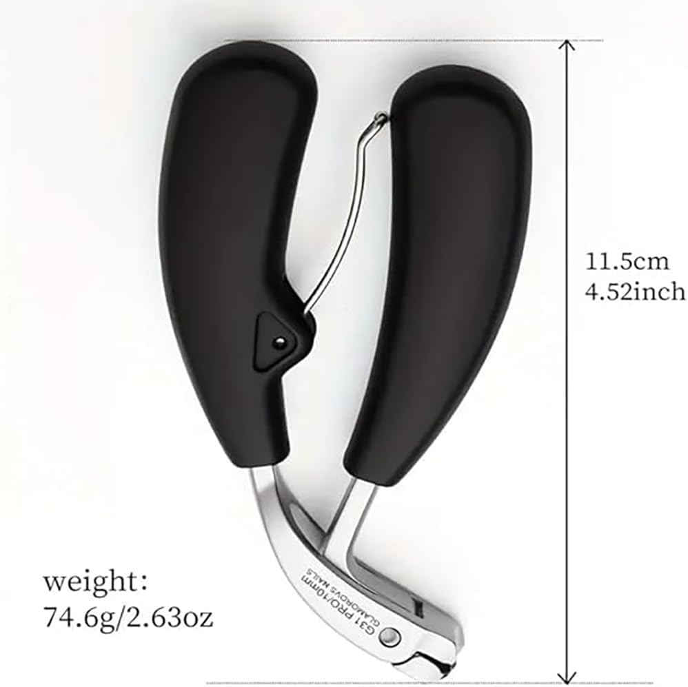 Heavy Duty Toe Nail Clippers for Men Stainless Steel Nail Cutter & File | Toenail Clippers Stainless Steel Wide Jaws Opening Ergonomic Non-Slip Long Handle Nail Clippers for Adults Seniors（Silver） - color: 2pcs-silver
