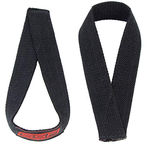 Serious Steel Fitness 1.5 to 1.75 inches wide Lifting Straps | Olympic Weightlifting Strap | Olympic Pulling Straps | Deadlift Strap | Axle Strap - color: Olympic - Cotton