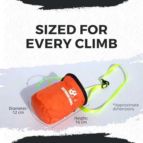 Chalk Bag for Climbing, Durable, Lightweight, Adjustable Belt | Practice & Match Use