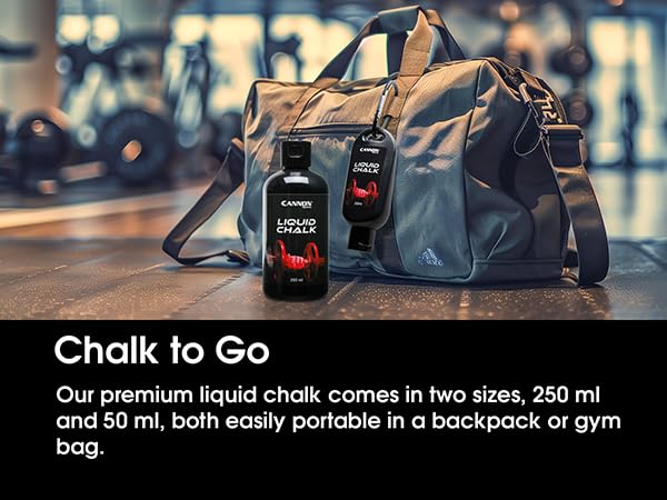 Cannon Sports Liquid Gym Chalk – Pro Non-Slip & Sweatproof Grip – Quick Dry Mess-Free Hand Chalk for Weightlifting, Powerlifting, Rock Climbing, Gymnastics, Pole Dancing & Training - size: 300 ML