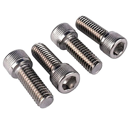 3/8-16 x 3/4" Allen Hex Socket Head Screw Bolt, 304 Stainless Steel 18-8, UNC Machine Full Thread, Pack of 10 - size: 3/8-16 x 3/4" (10 PCS)