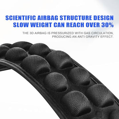 Antigravity Shoulder Strap Pad, Breathable Decompression Cushion with 3D Airbags, Universal Bag Strap Comfort Pad, Black