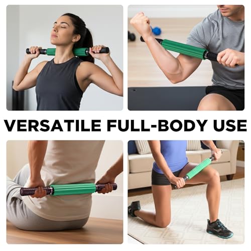 THERABAND Roller Massager+, 19"-21" Retractable Muscle Massage Stick for Full-Body Use, Deep Tissue & Trigger Point Self-Massage, Portable Handheld Fascia Release Tool for Runners, Athletes - style: Portable
