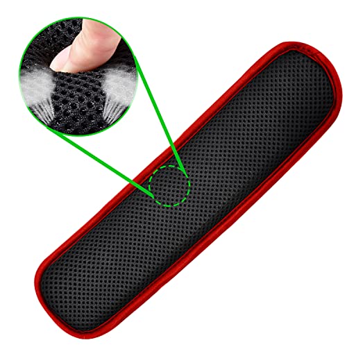 ZINZ Universal Shoulder Pad with Ultra Thick Cushion for Bag Luggage Bag Crossbody, Plus Long & Anti-Slip & Breathable,Black-Red Edge - color: Black-red Edge