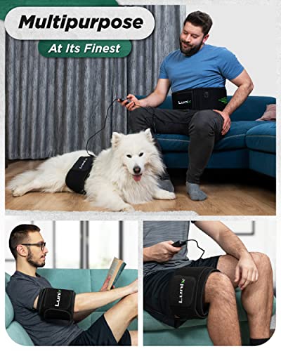 Lunix LX16 Red Light Therapy Belt, Near Infrared Light and Red Light Therapy to Improve Circulation, Relax Muscles, Black - size: Black Body