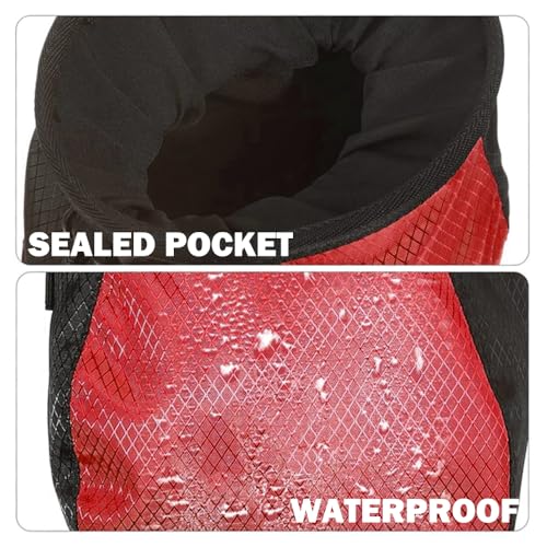 Climbing Chalk Bag - Small Chalk Bag Bouldering for Rock Climbing Chalk Pouch - color: RED