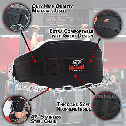 Weight Belt, Dip Belt, Belt Squat Belt, Weighted Belt, Belt Squat Attachment, Weighted Pull Up Belt, Dip Belt for Weight Lifting