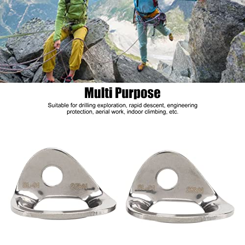 Uxsiya 2PCS Climbing Bolts Hanger 316 Stainless Steel Rock Climbing Hanger Large Bearing Capacity Anchor for Carving Aerial Work