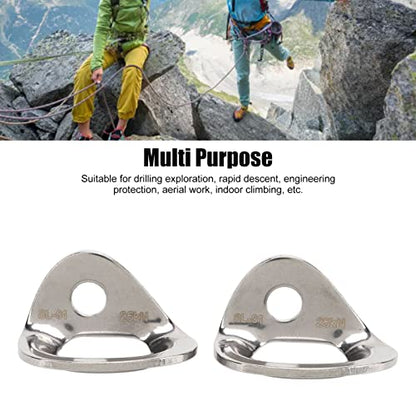 Uxsiya 2PCS Climbing Bolts Hanger 316 Stainless Steel Rock Climbing Hanger Large Bearing Capacity Anchor for Carving Aerial Work