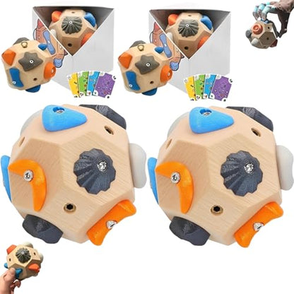 Boulder Block for Climbers, 2026 Upgraded Finger Strengthener & Grip Trainer, Simulated Boulder Hold for Strength & Precision, Rock Climbing Training Tool & Gift for Athletes & Beginners - color: 2 Set