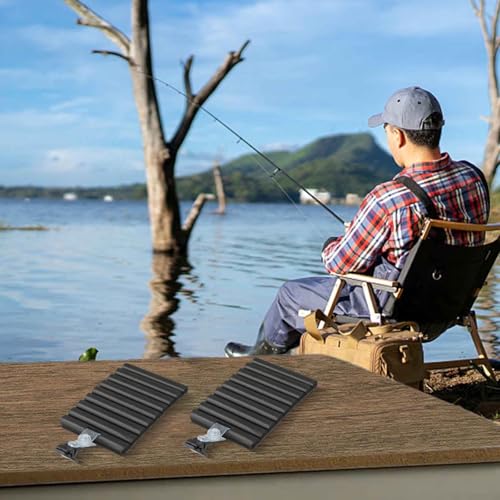Fly Fishing Bait Hanging Board, Eva Foam Hook Storage Card With Clamp For Clothes And Backpacks, Wear-Resistant Fly Tying Tool For Anglers, Black, 2-Pack