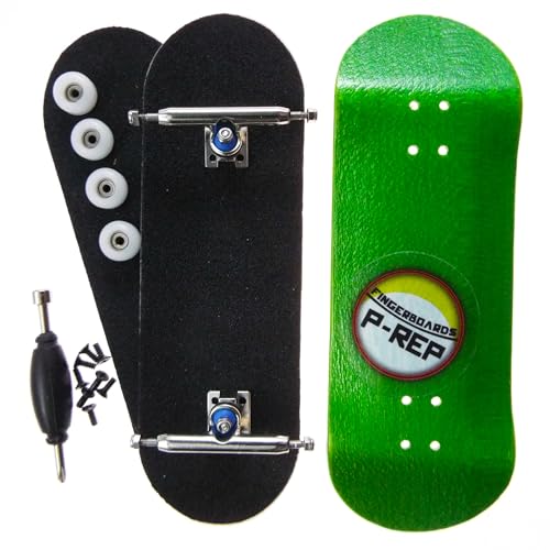 P-REP V2 Performance Complete Wooden Fingerboard 32mm - Green - color: Green