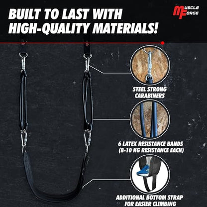 Pull Up Assistance Bands, Heavy Duty Assisted Pull Up Bands for Men & Women, Adjustable Resistance Aid for Chin-Ups, Strength Training, and Home Gym