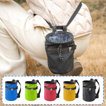 Rock Climbing Chalk Bag Waterproofs Chalk Bag Bouldering Bucket for Rock Climbing Weight Lifting Magnesia Powder - color: A