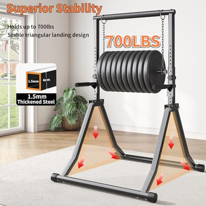 Foldable Pull Up Bar Station 58.3''-76.8'' Power Tower - color: 58.3"-76.8" with Dual Dip Handles