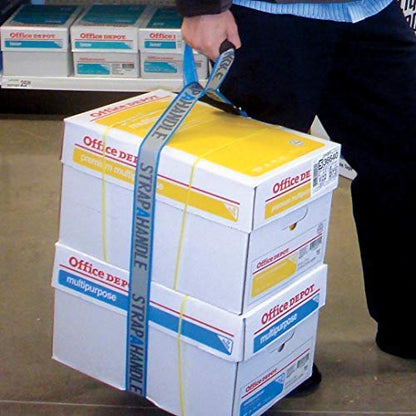 7’ Carry Strap with Handle | Heavy Duty | Adjustable Belt | Easy, Safe, Secure, Lifting, Moving, Carrying Heavy Boxes, Groceries | Best Luggage Strap (Strap-A-Handle 7ft. Length, 75lb. Capacity) - color: Heavy Duty - 7' Length, 75lb. Capacity