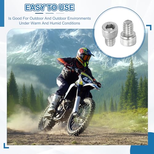 PATIKIL 3/8"-16 x 1/2" Socket Head Screws Cap Bolt, 10Pcs 304 Stainless Steel Hexagon Socket Screws with Hex Wrenches Full Thread for Road Bicycle Mountain Bike Auto, Silver/Black - color: Silver/Black, size: 3/8"-16 x 1/2"