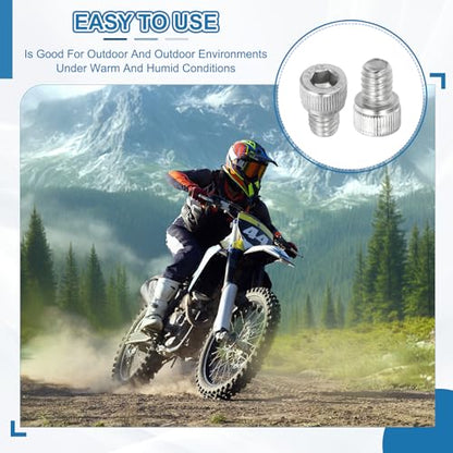 PATIKIL 3/8"-16 x 1-3/4" Socket Head Screws Cap Bolt, 10Pcs 304 Stainless Steel Hexagon Socket Screws with Hex Wrenches Full Thread for Road Bicycle Mountain Bike Auto, Silver/Black - color: Silver/Black, size: 3/8"-16 x 1-3/4"